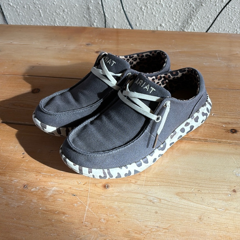 Ariat slip on’s. Animal print!